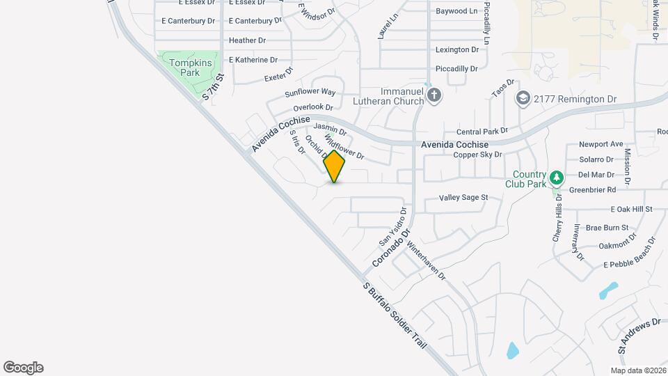 1450 Silverado Dr Map and Location Details