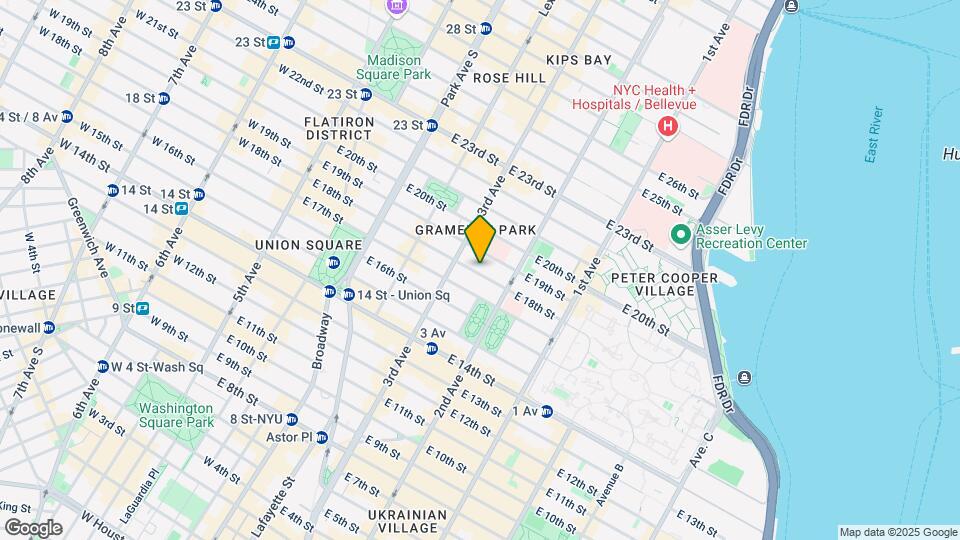 211 E 18th St Map and Location Details
