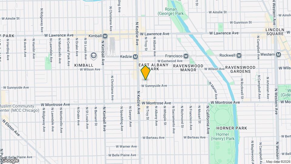 4506 N Troy St Map and Location Details