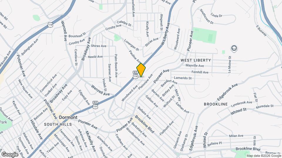 2324 Woodward Ave Map and Location Details