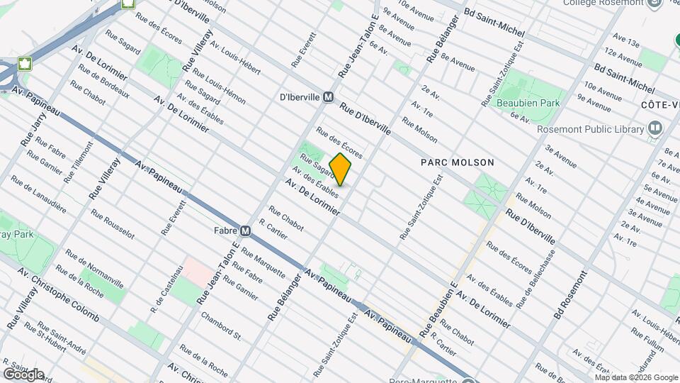 6965 Des Érables Av Map and Location Details