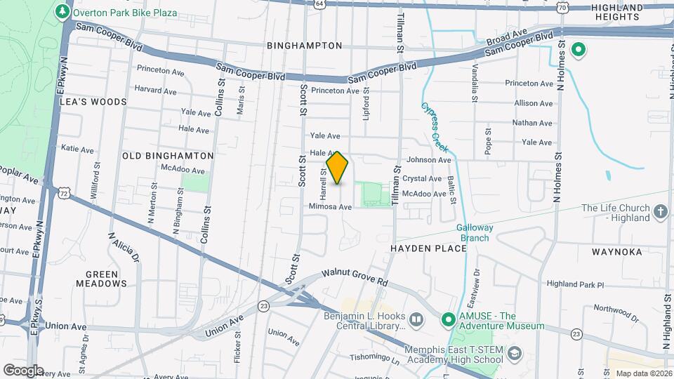 291 Red Oak St Map and Location Details
