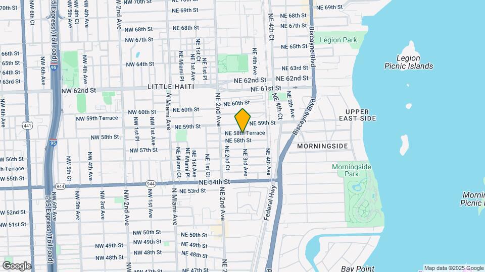 288 NE 58th Terrace Map and Location Details