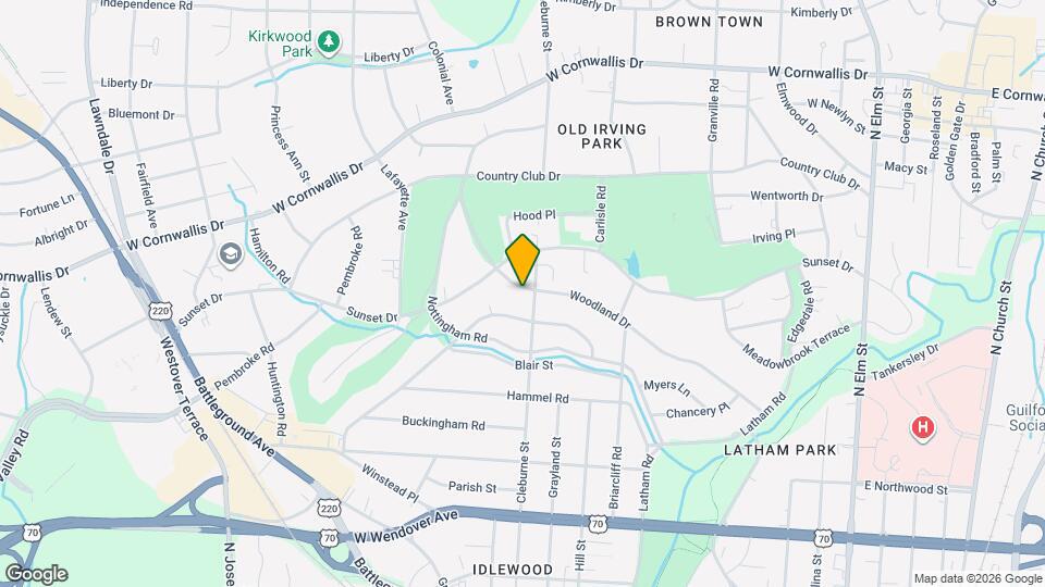 703 Woodland Dr Map and Location Details