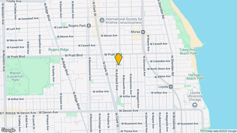 6701 N Ashland Ave Map and Location Details