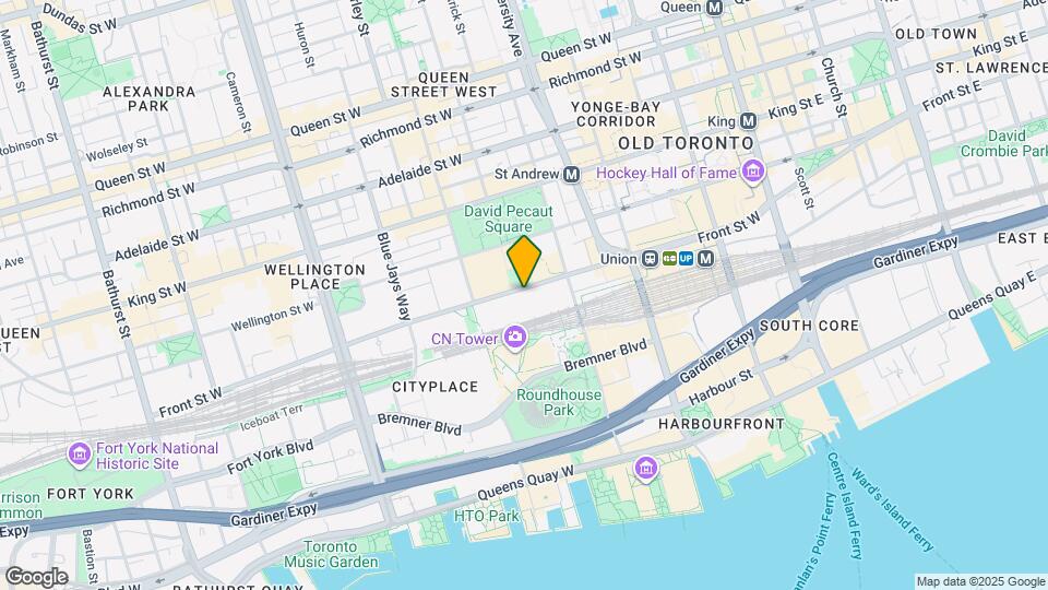 255 Front St W Map and Location Details