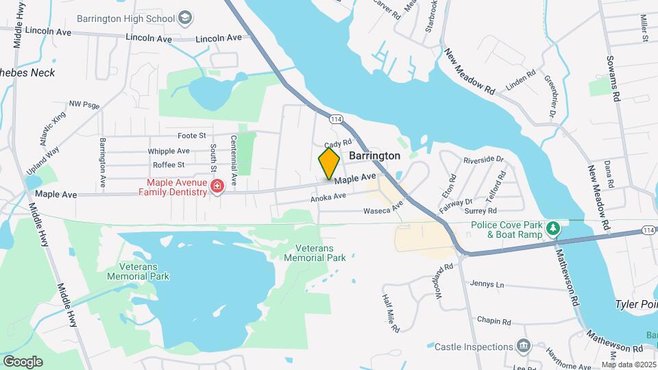 100 Maple Ave Map and Location Details