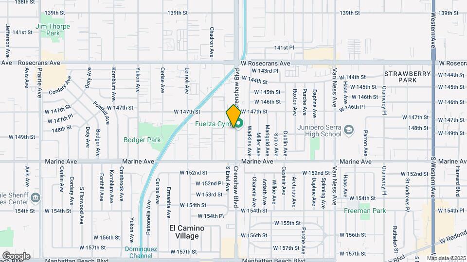 14815 Crenshaw Blvd Map and Location Details