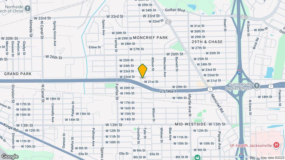1599 W 21st St Map and Location Details