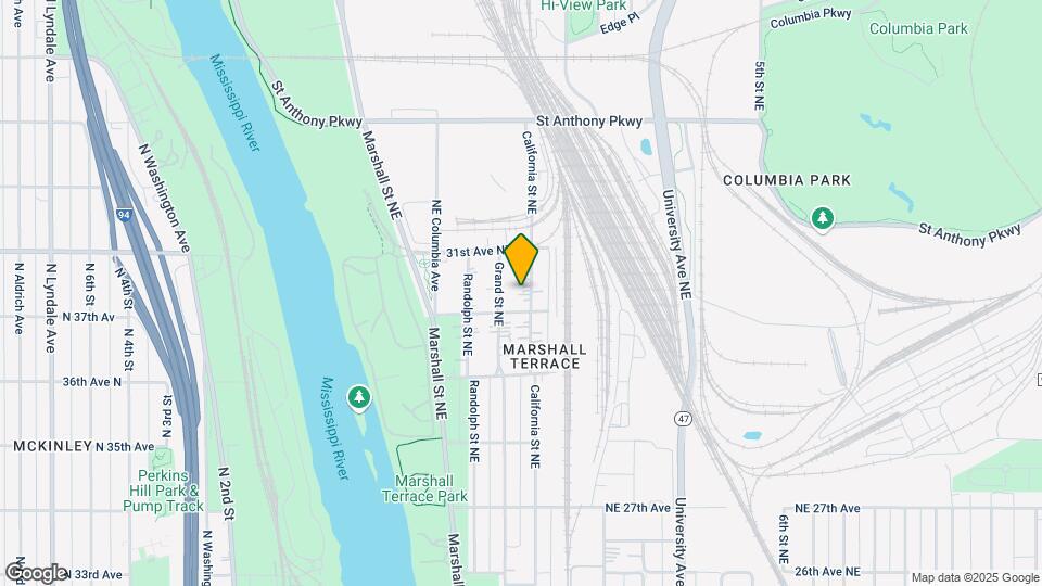 3014 California St NE, Unit Two Map and Location Details