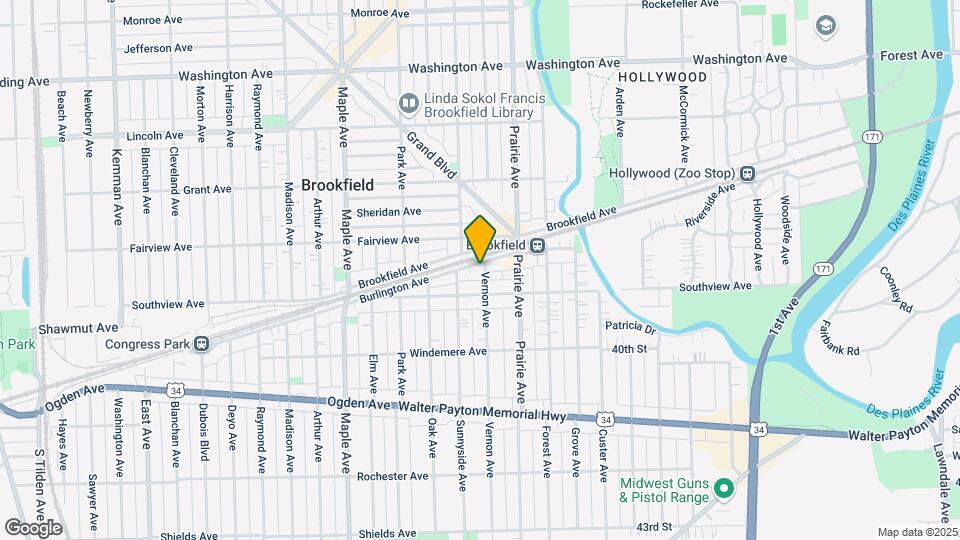 8929 Burlington Ave Map and Location Details
