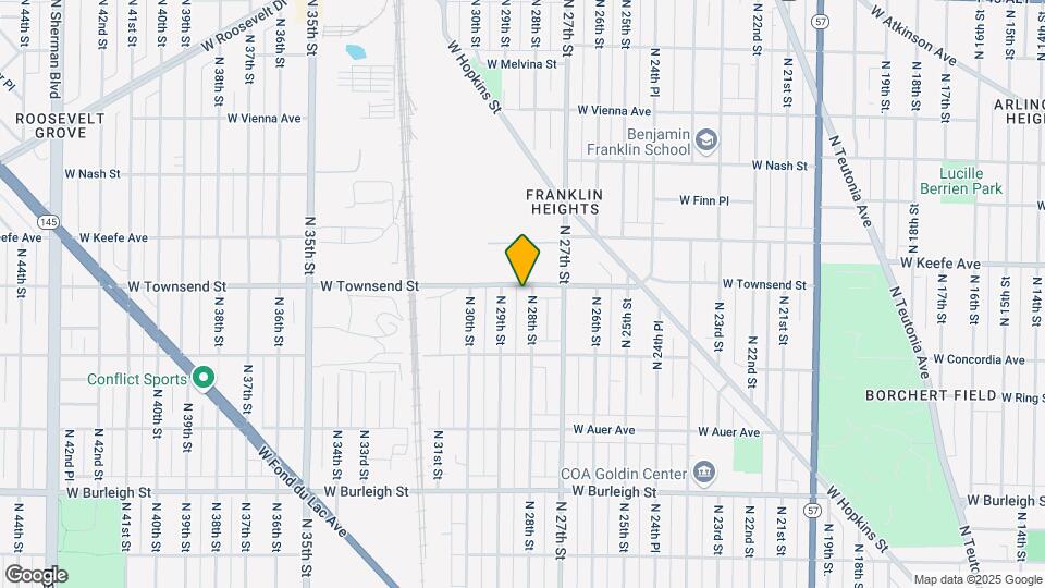 3383 N 28th St-Unit -3383A (Upper) Map and Location Details