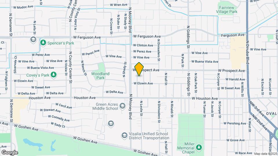 1628 N Elm St Map and Location Details