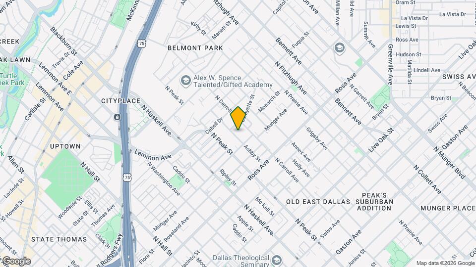 1922 Ashby St Map and Location Details