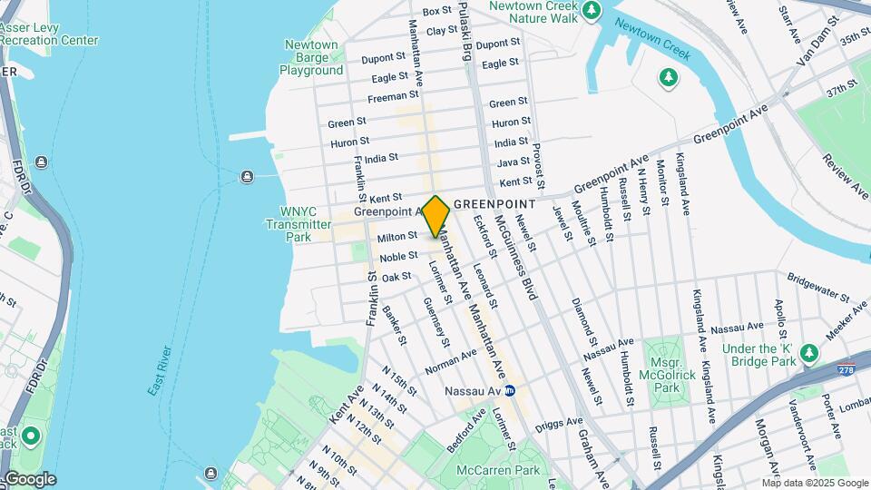 155 Noble St, Unit 2 Map and Location Details