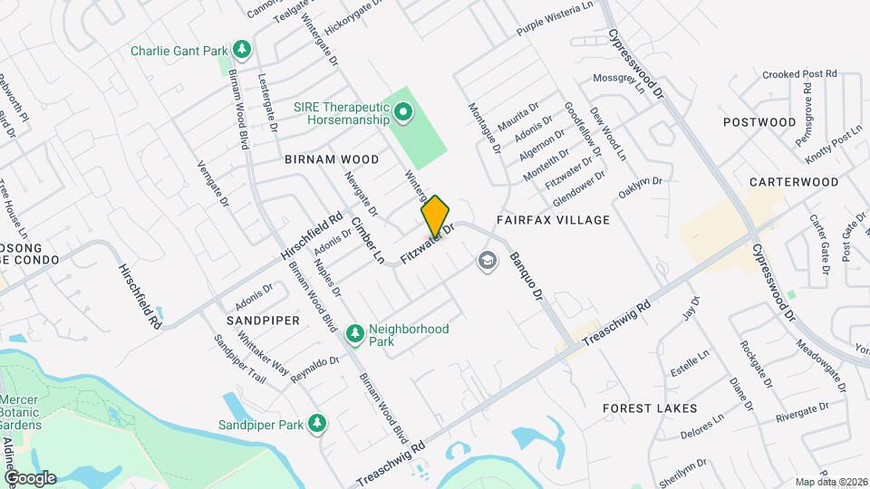 4606 Fitzwater Dr Map and Location Details