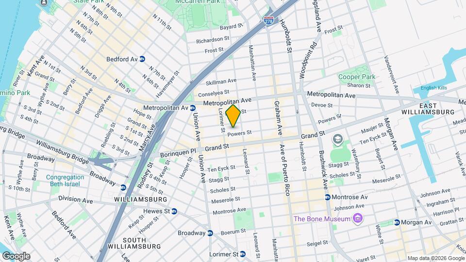 75 Powers St, Unit 2 Mapa y Detalles de la Ubicación