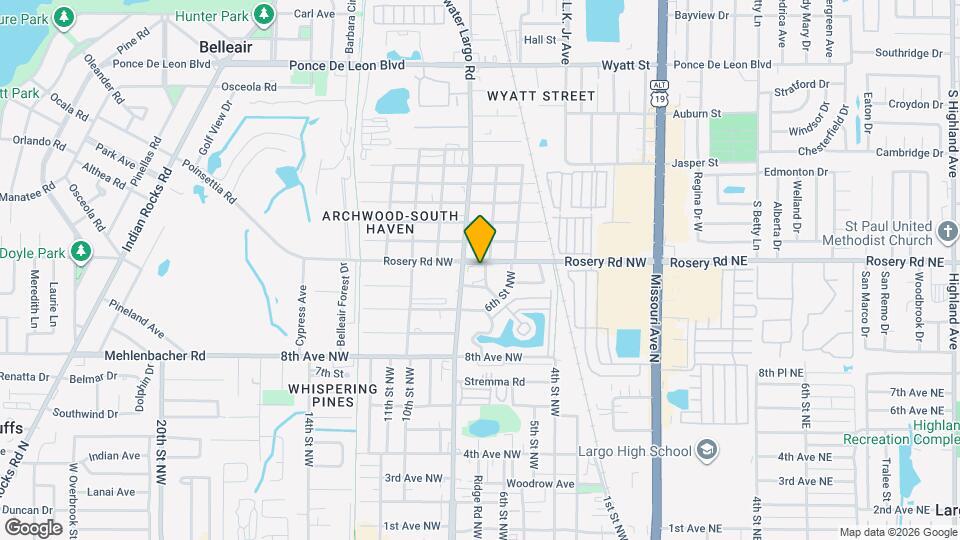 707 Rosery Rd NW Map and Location Details