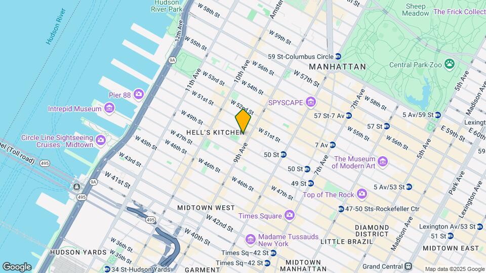 402 W 50th St-Unit -2 Map and Location Details