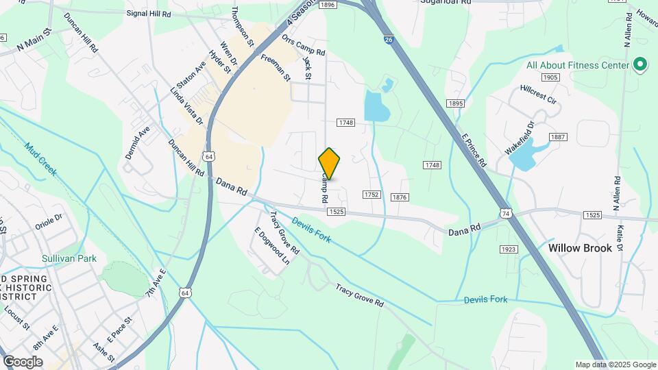 806 Orrs Camp Rd Map and Location Details