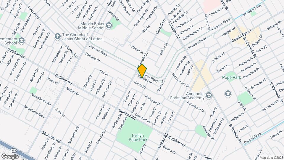 3617 Dalraida Dr Map and Location Details