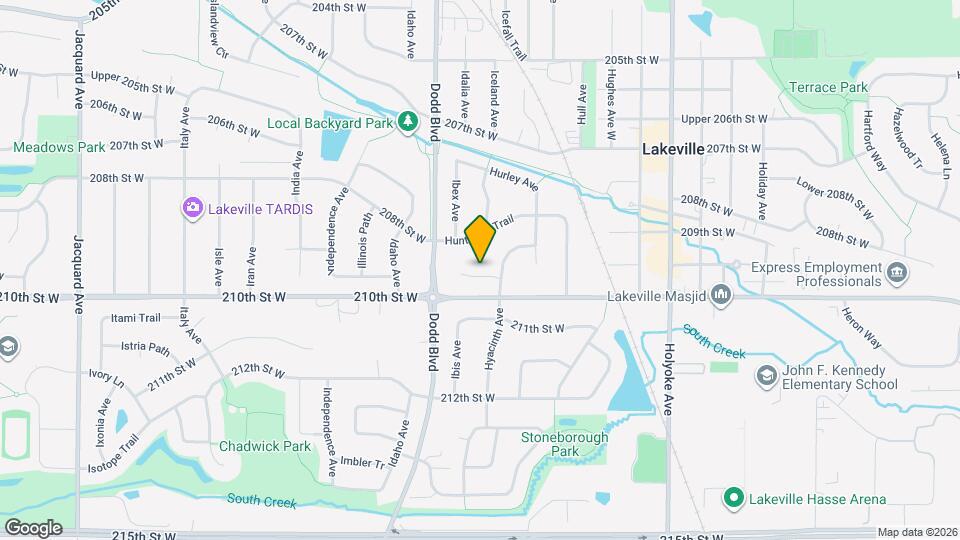 20952 Hydra Ct Map and Location Details