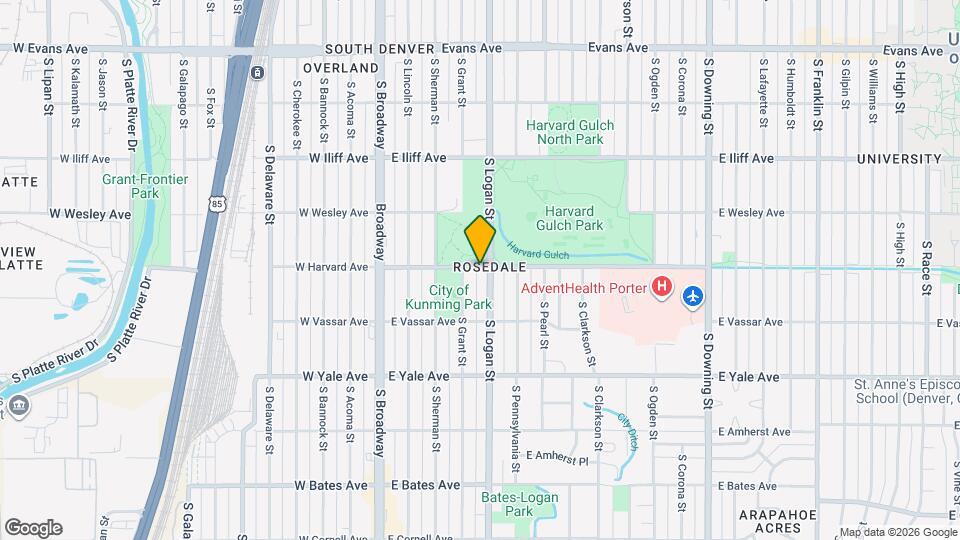 320 E Harvard Ave Map and Location Details