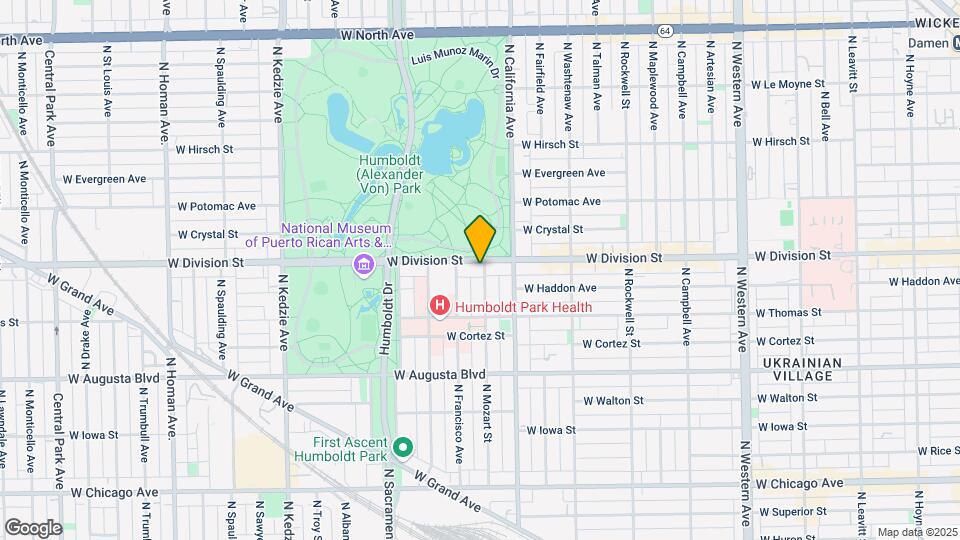 2835 W Division St Mapa y Detalles de la Ubicación