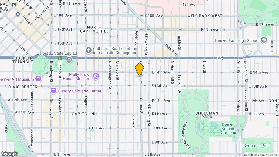 1341 Corona St Mapa y Detalles de la Ubicación