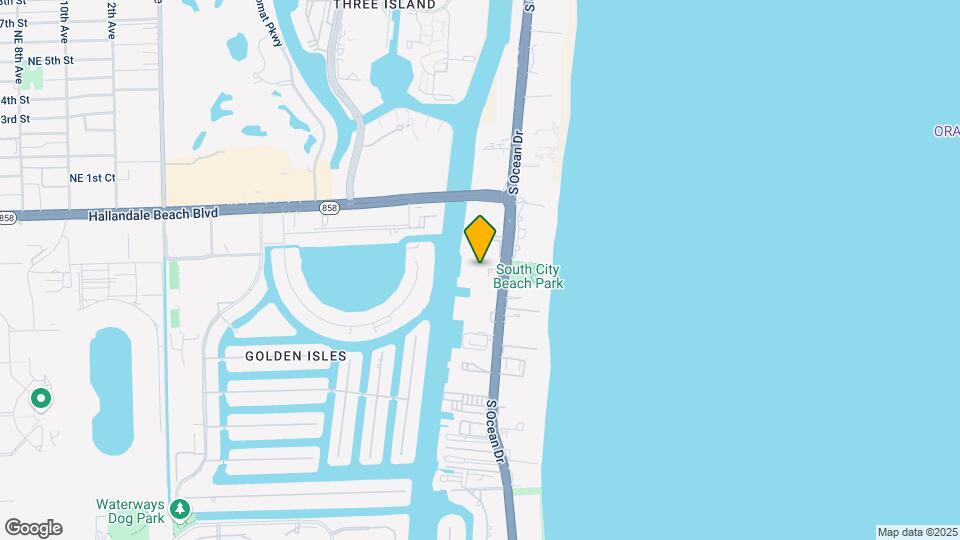 1865 S Ocean Dr Map and Location Details