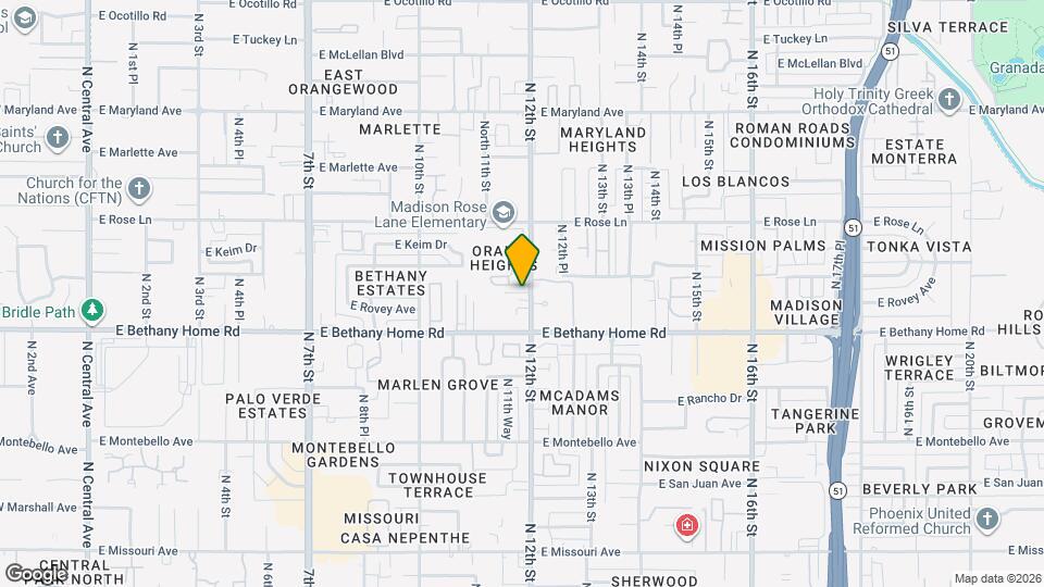 1149 E Rovey Ave Map and Location Details