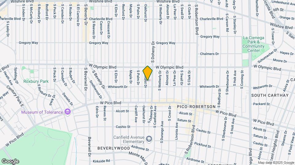 454 S Oakhurst Dr Mapa y Detalles de la Ubicación