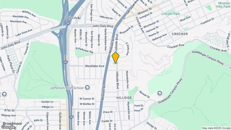 340 Hillside Blvd Map and Location Details