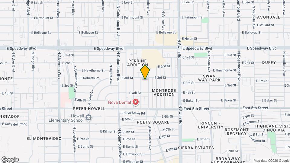 4454 E 3rd St, Unit 1 Mapa y Detalles de la Ubicación