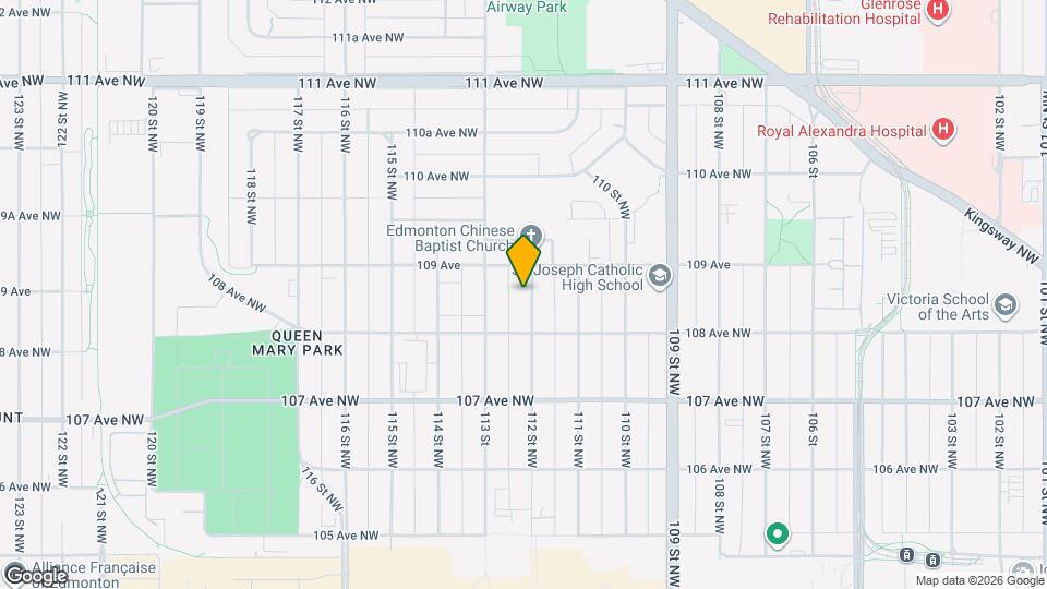 10824 112 St NW Map and Location Details