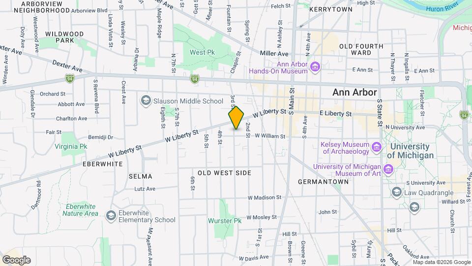 422 W William St Mapa y Detalles de la Ubicación