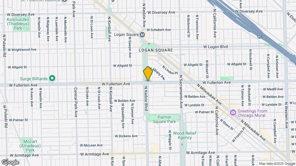 2403 N Kedzie Blvd, Unit G Map and Location Details