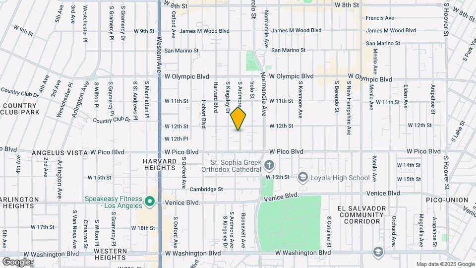 1215 S Ardmore Ave Map and Location Details