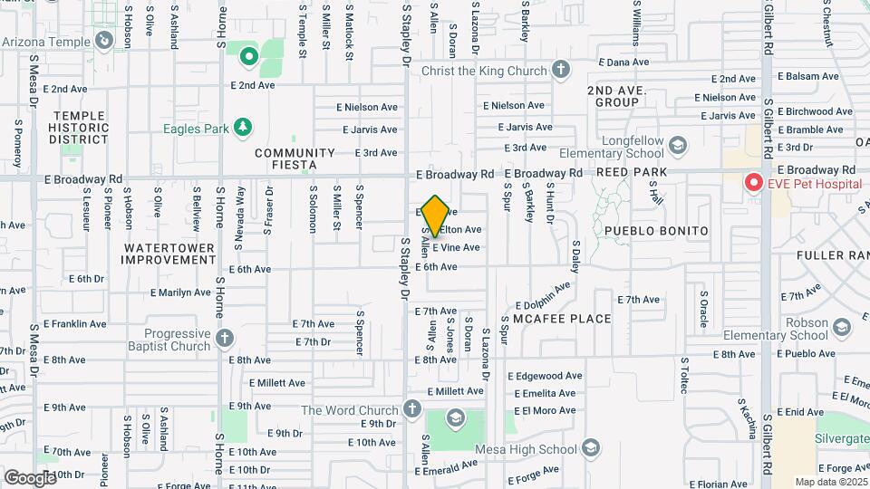 1238 E Vine Ave Map and Location Details