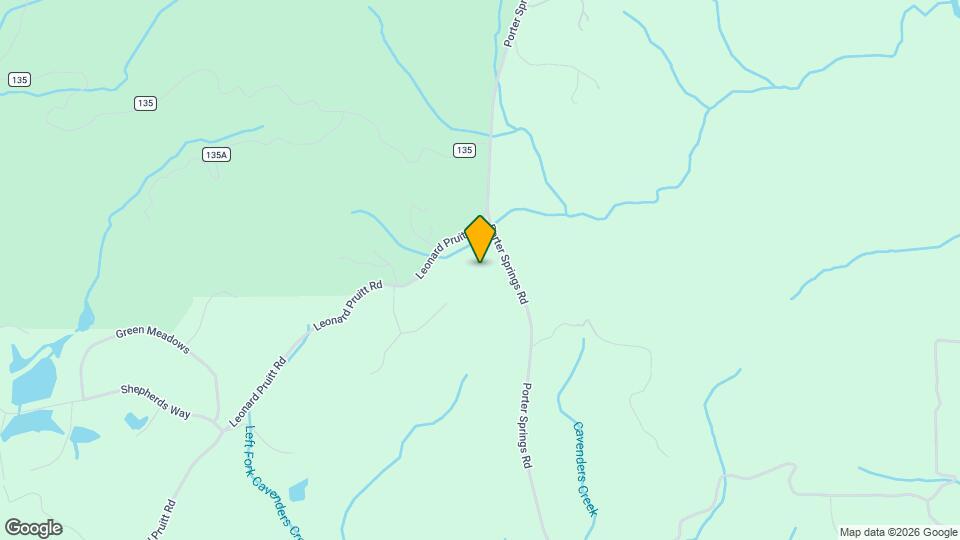 1683 Porter Springs Rd Map and Location Details