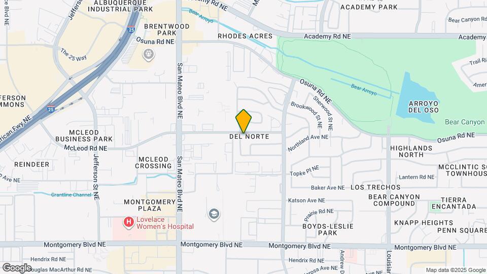 4610 Overland St NE Map and Location Details