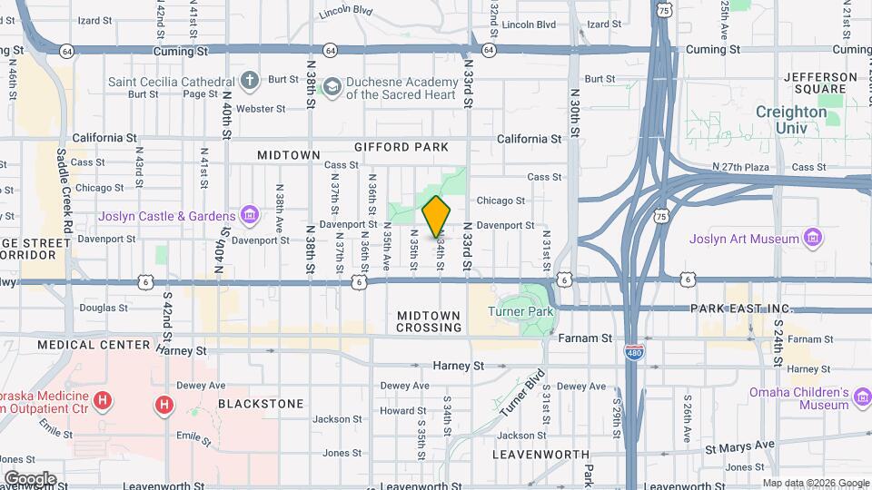 134 N 34th St Map and Location Details