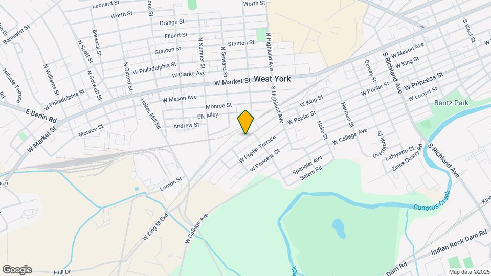 1547 W King St Map and Location Details