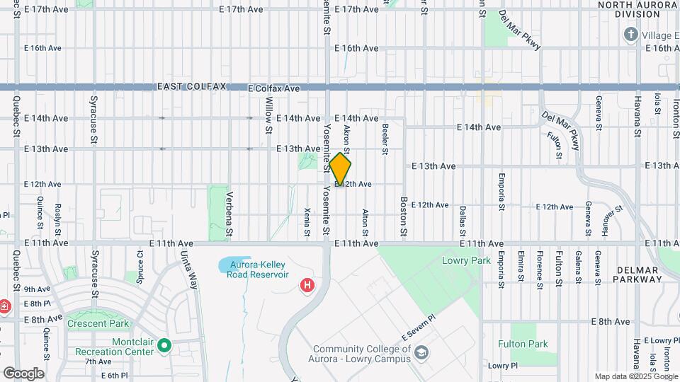 1197 Akron St Map and Location Details