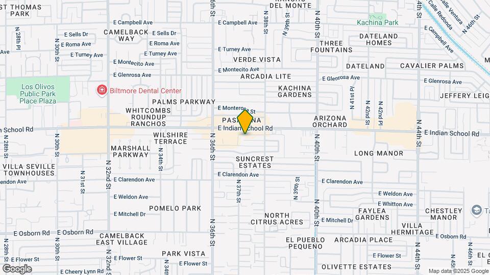 3714 E Amelia Ave Map and Location Details