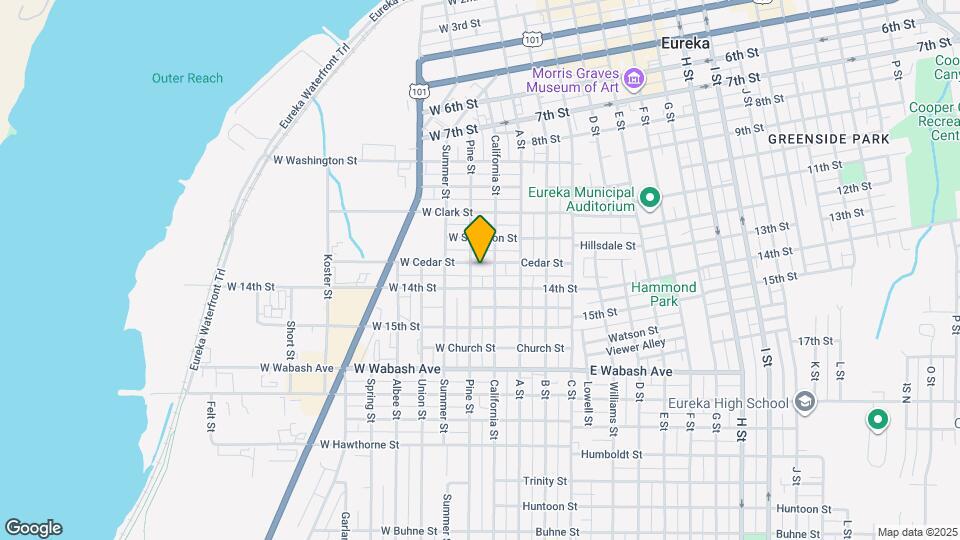 125 W Cedar St, Unit 125 Map and Location Details