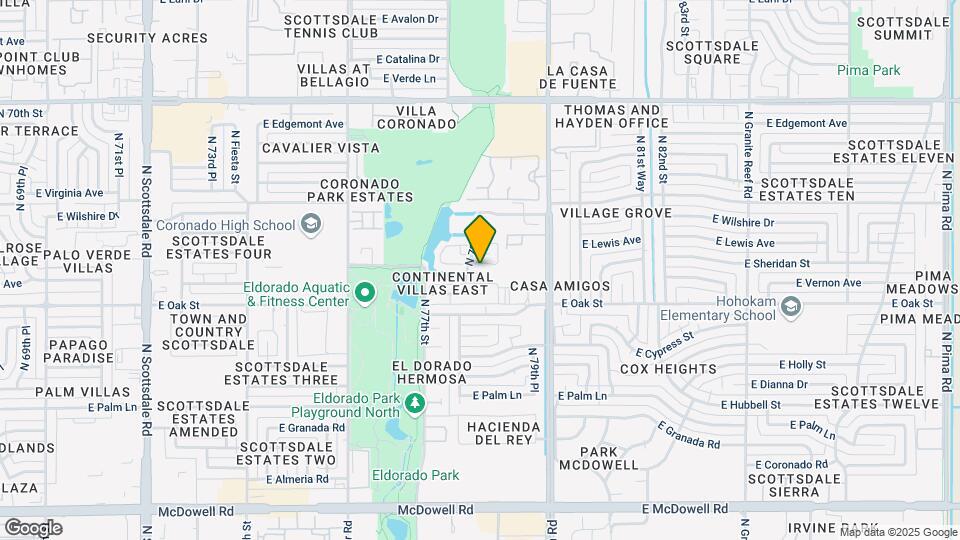 7820 E Vernon Ave Map and Location Details