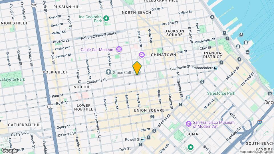 875 California St Mapa y Detalles de la Ubicación