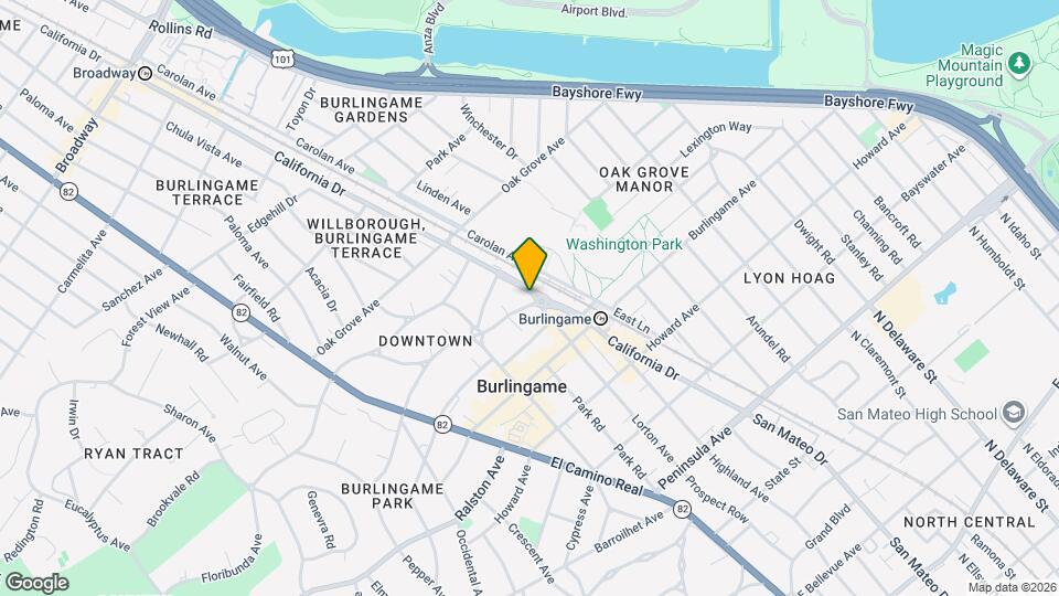 405 California Dr Map and Location Details