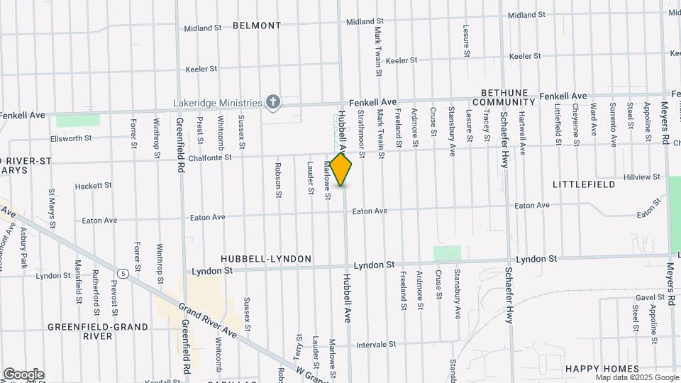 14859 Hubbell Ave Map and Location Details